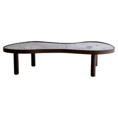 Griffith Coffee Table, in Dark Walnut, Ceppo Marble, by August Abode