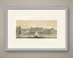 Grignon Agricultural School, Court of Honour, Antique Print, 1873