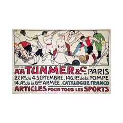 Original advertising poster of the beginning of the XXth century Tunmer & Co