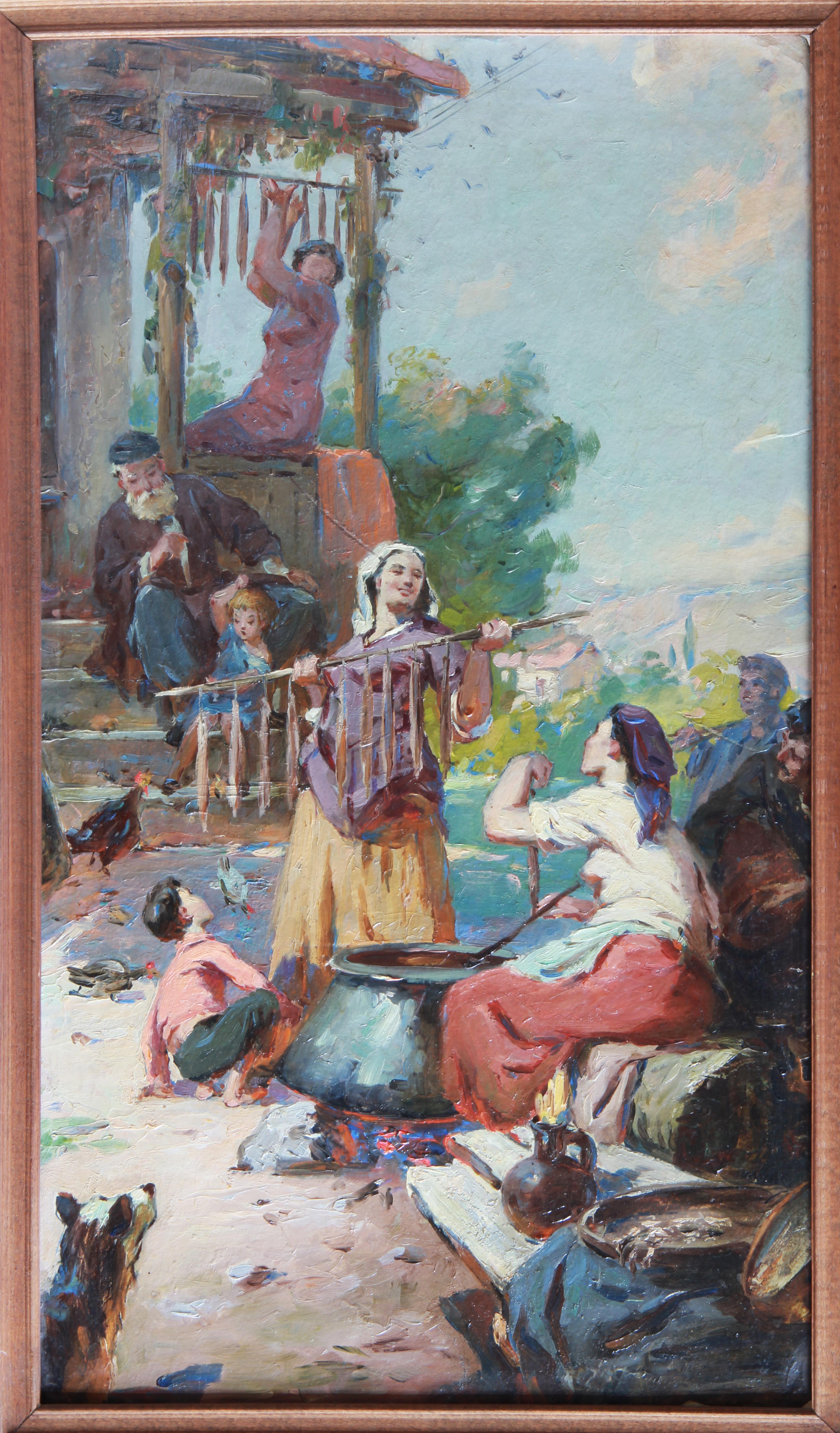 Arte moderna georgiana di Grigol Chirinashvili - Autunno a Kakheti, Georgia