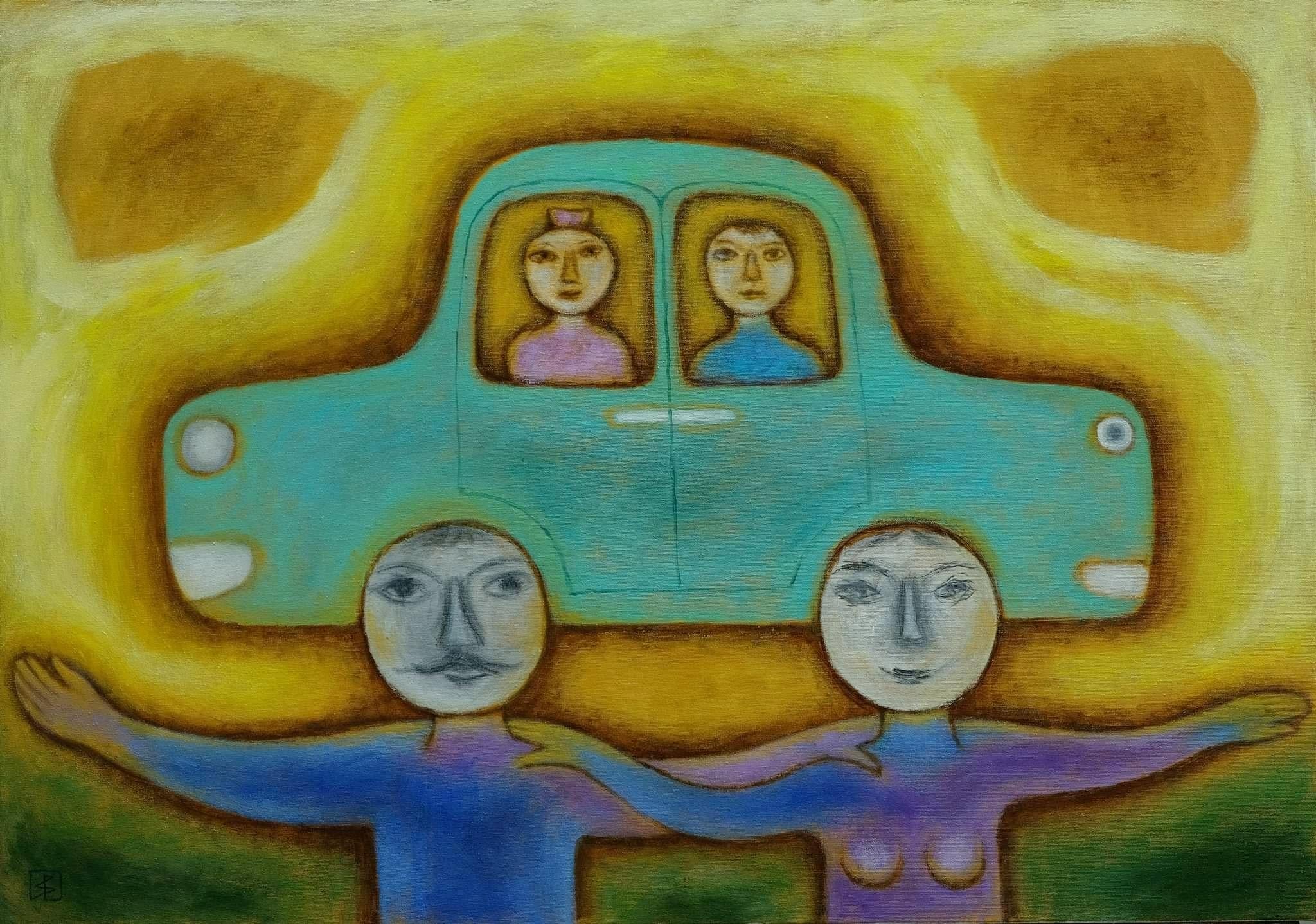 Grigori Ivanov Still-Life Painting - FAMILY CAR