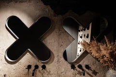 "CROSS" Sculptural Mirror 25" x 25" x 2" inch by Grigorii Gorkovenko