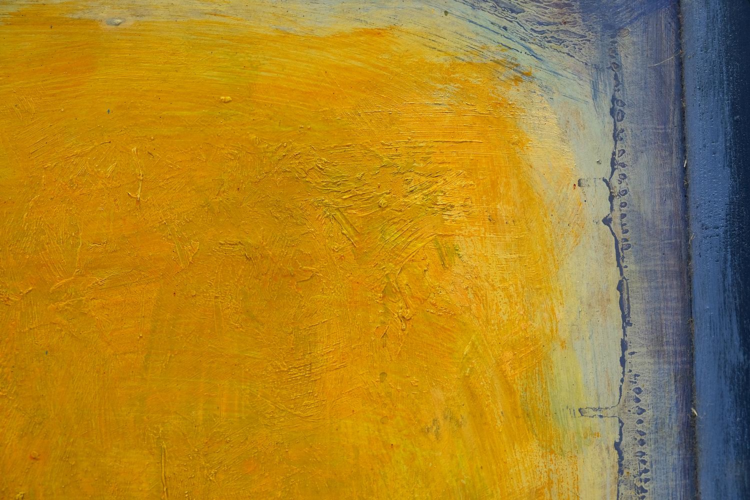 SCREEN OF YELLOW LIGHT  - Abstract Painting by Grigorij Ivanov