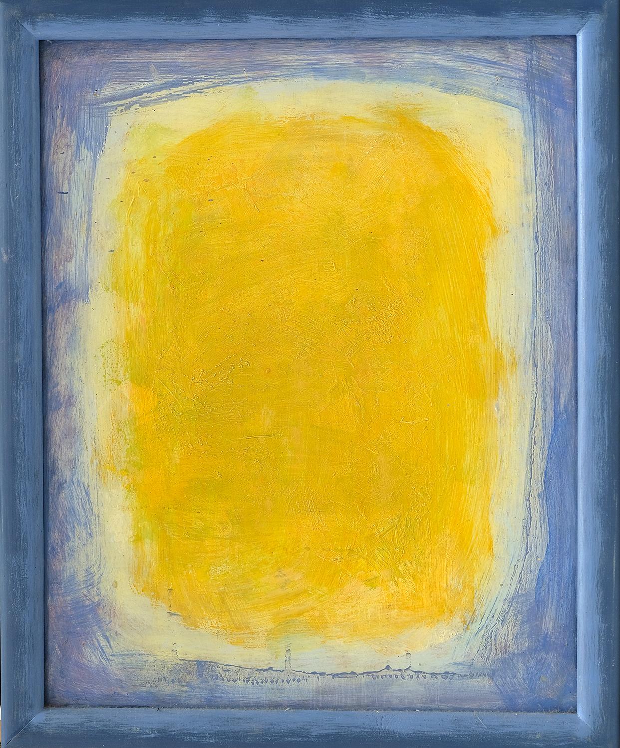 Grigorij Ivanov Abstract Painting - SCREEN OF YELLOW LIGHT 