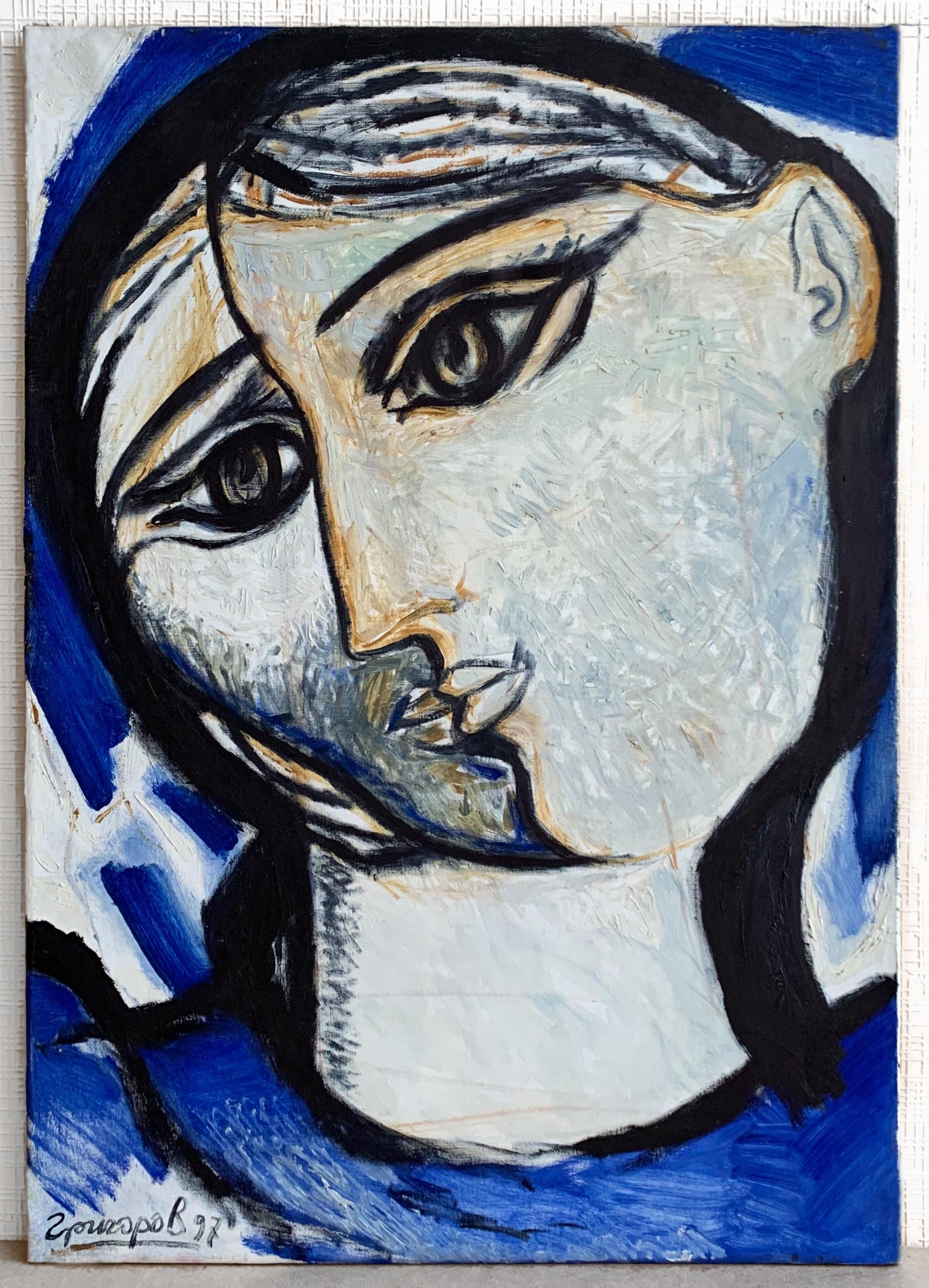 self portrait figure in the wind