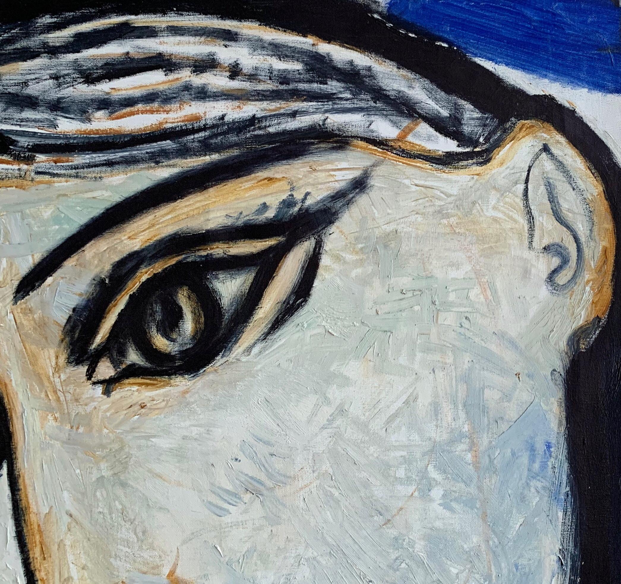 Female Male Portrait Modern Art Ying Yang Oil Canvas Painting by Grigorov
This is an original painting created by a well known contemporary artist Grigorov Viktor (1939 - 2002).
This work was painted in 1997 and was signed on the front and back