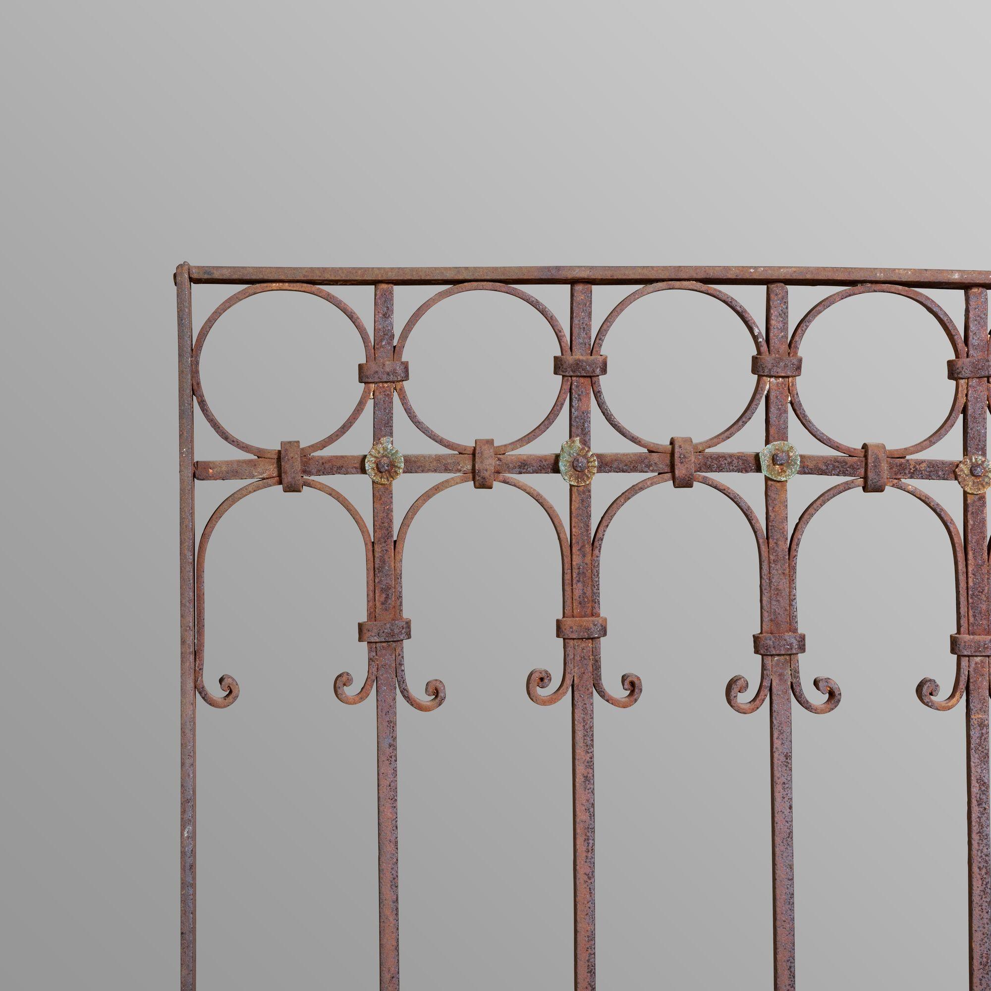 Decorative wrought iron grill.