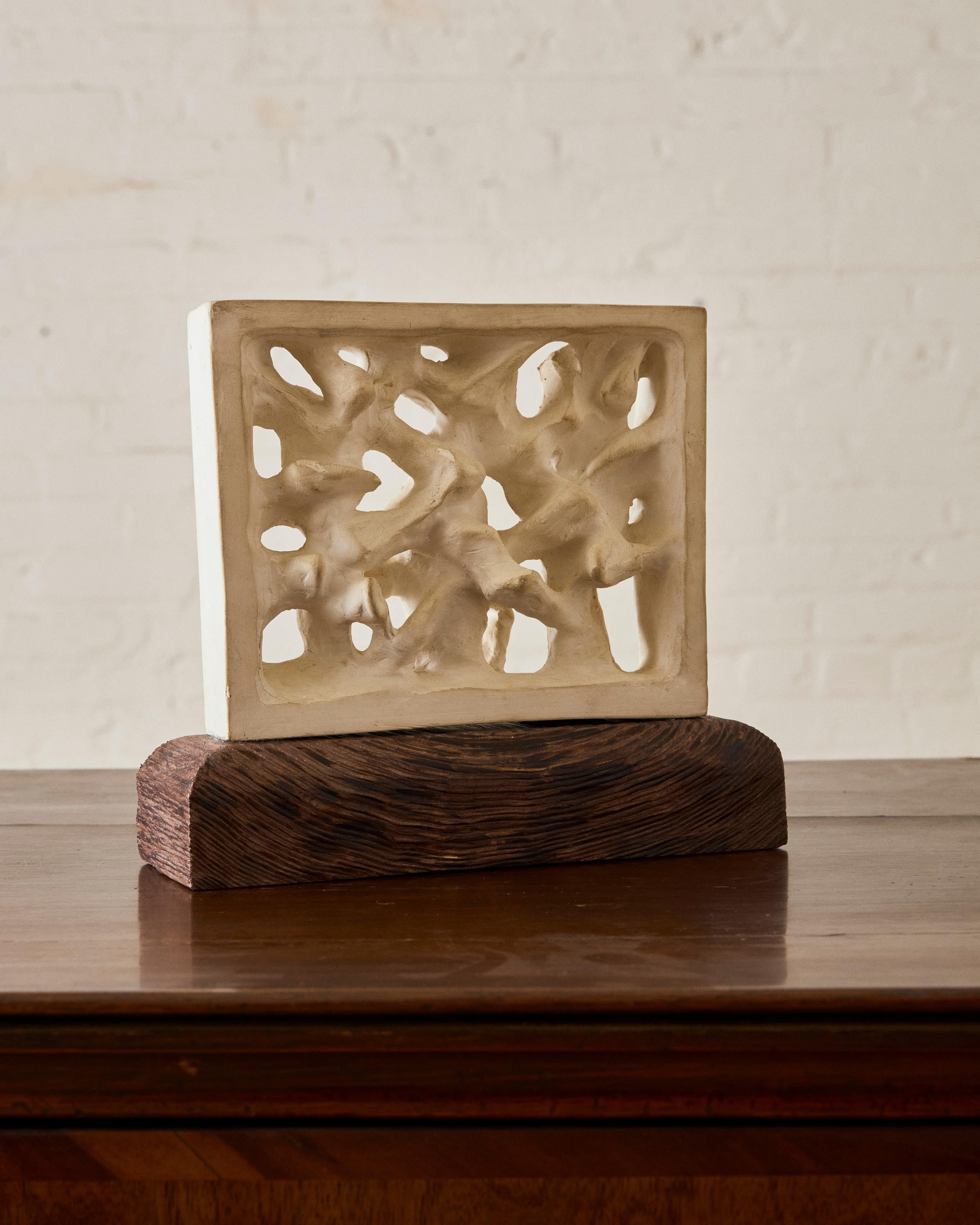 Sculpture de table en plâtre attribuée à Francois Stahly Bon état - En vente à Long Island City, NY