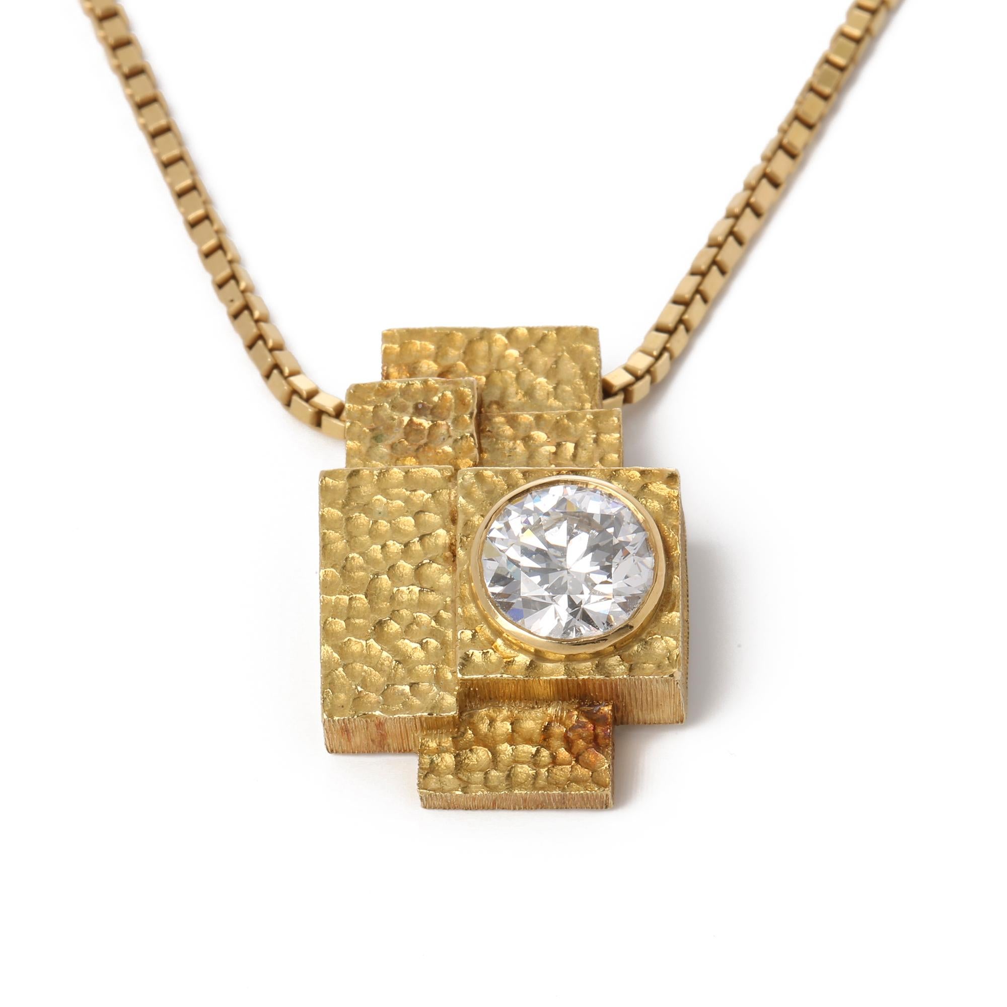 Grima Collier à pendentif sur mesure en diamants de 2,18 carats Unisexe en vente