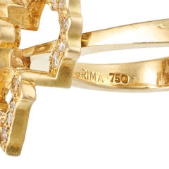 Grima 18K Yellow Gold and Diamond Ring