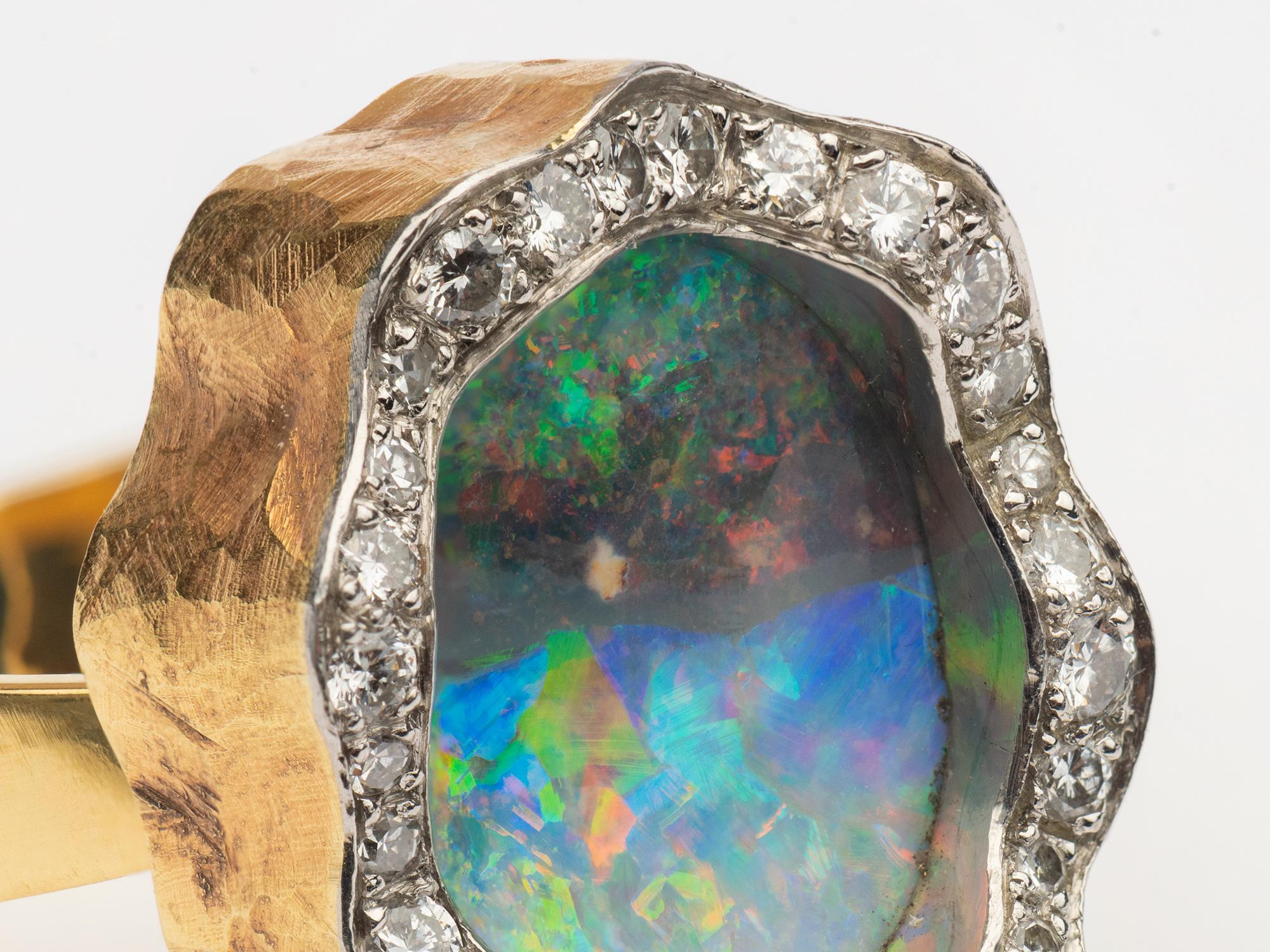 Grima Opal and Diamond Ring 1