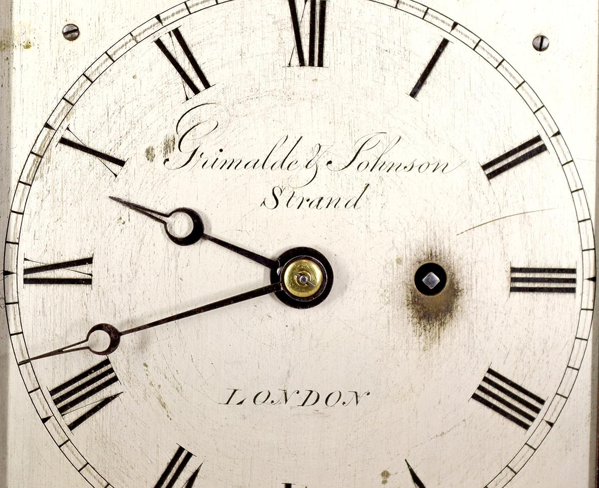Grimaldi and Johnson, Strand, London. Miniature Bracket Timepiece For Sale 4