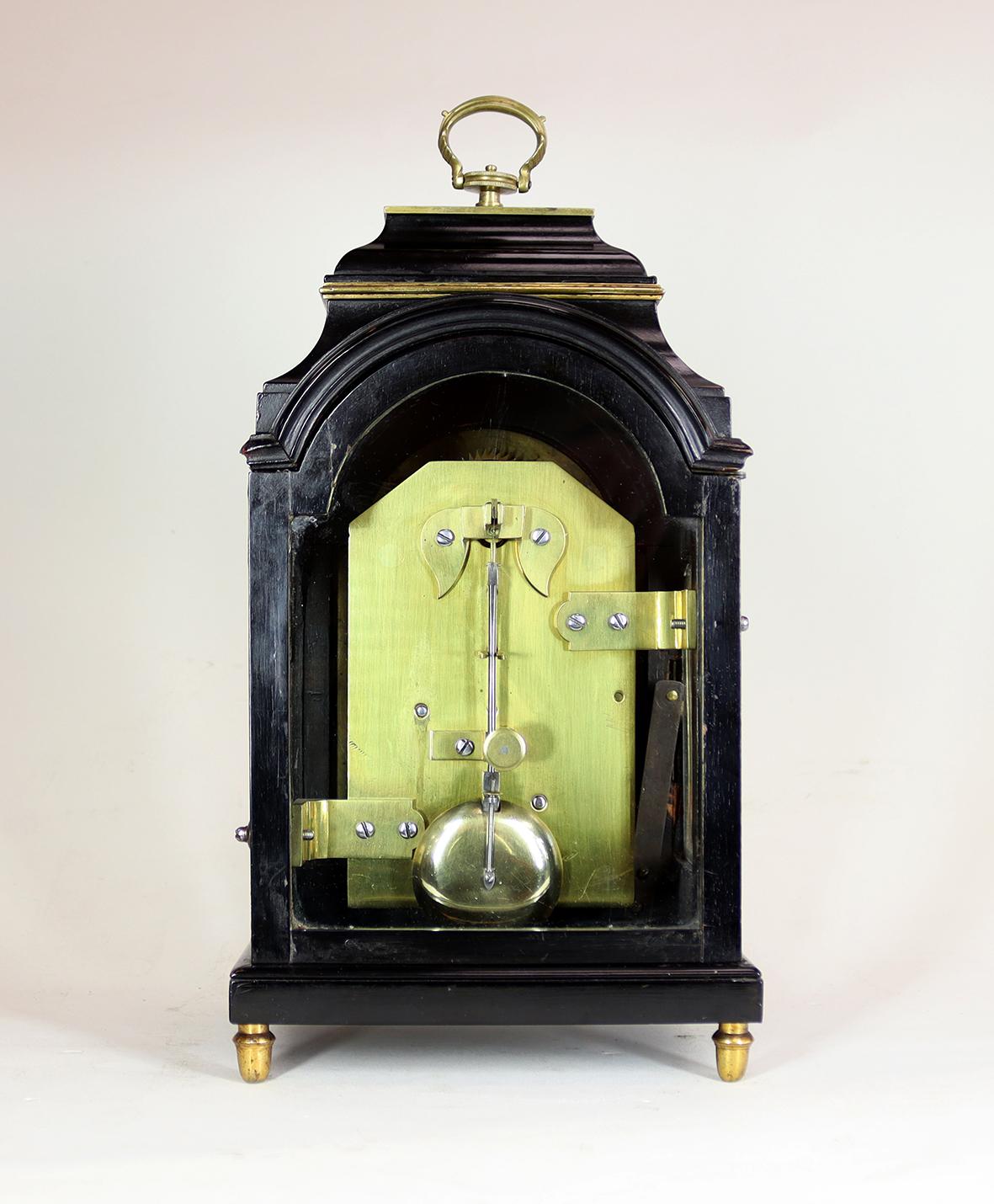 Grimaldi and Johnson, Strand, London. Miniature Bracket Timepiece In Fair Condition For Sale In Amersham, GB