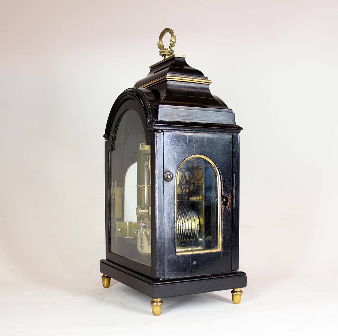 Brass Grimaldi and Johnson, Strand, London. Miniature Bracket Timepiece For Sale