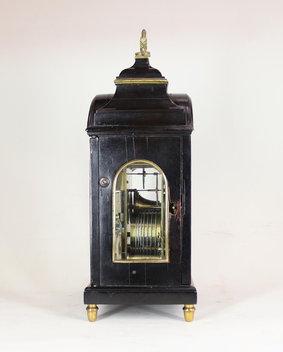 Grimaldi and Johnson, Strand, London. Miniature Bracket Timepiece For Sale 1