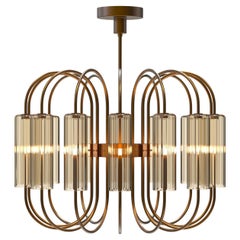 GRIMANI Lampadario Moderno 14 Luci in Vetro di Murano – Design Contemporaneo