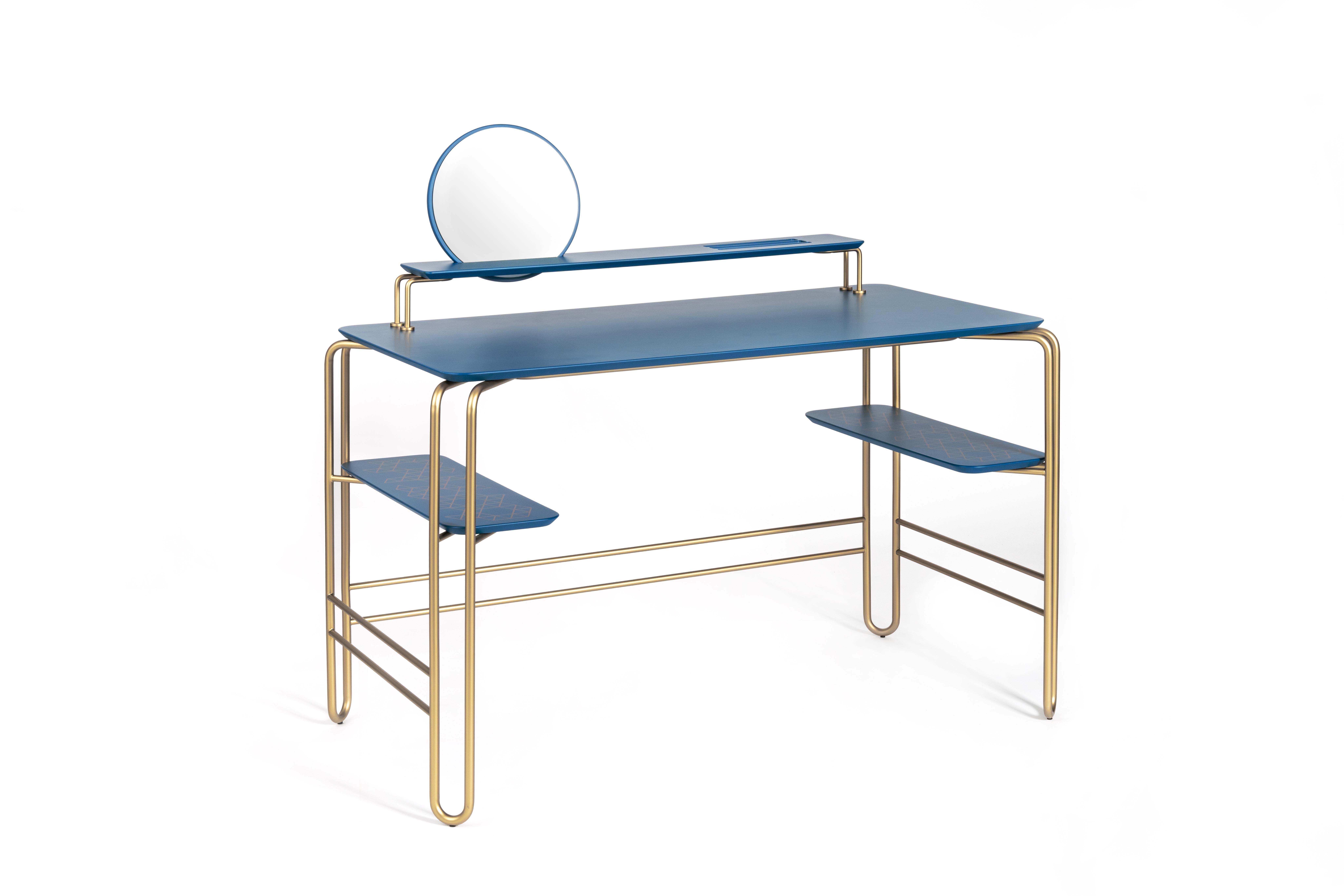 Steel Grimilde Console Table by Mentemano For Sale