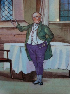 GRIMWADES - 'Mr Pickwick' - Placa de recuerdo vintage de Dickens - Mediados del siglo XX