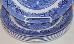Grimwades Set of Six Blue Willow Plates