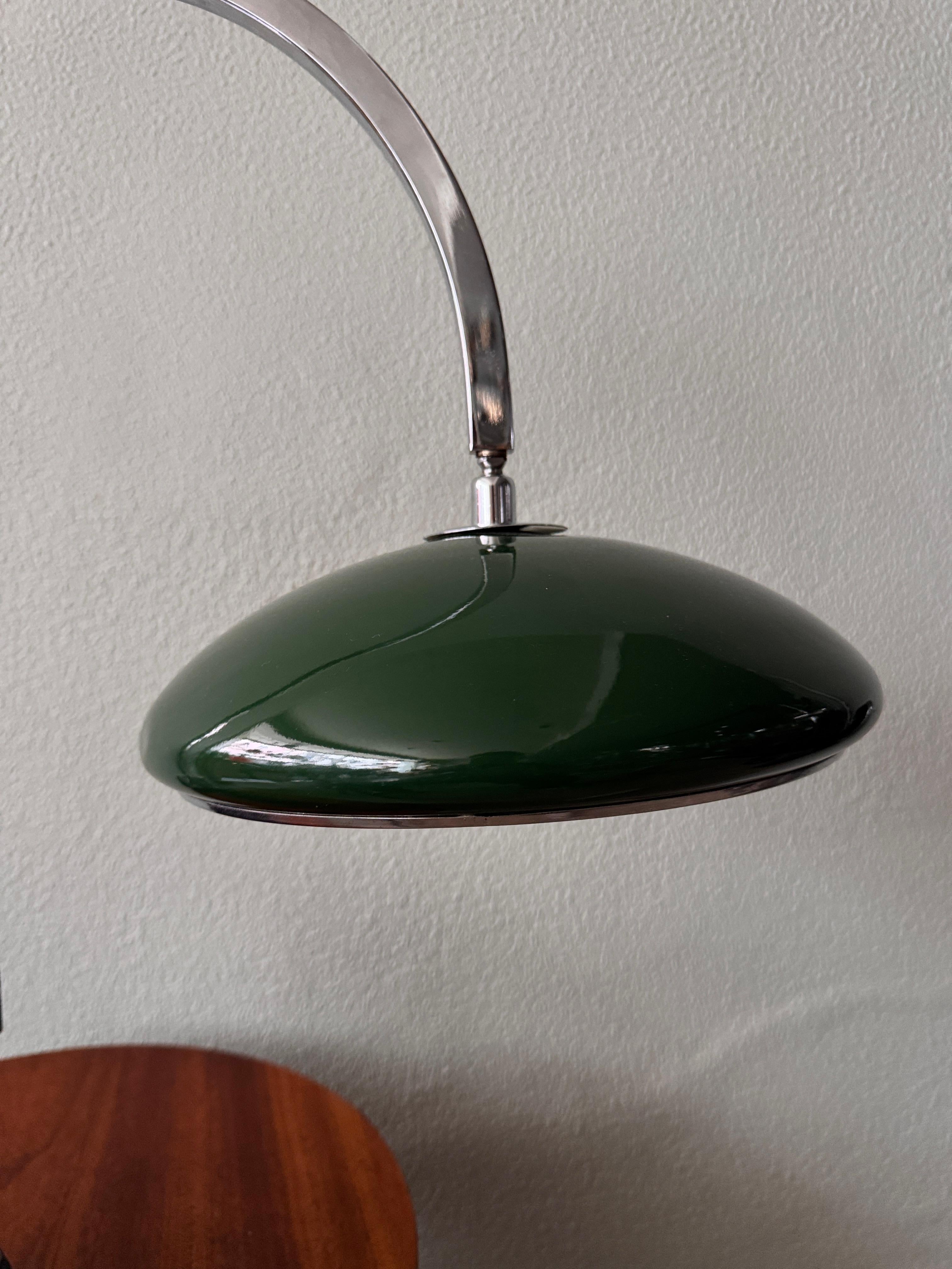 Mid-Century Spanish Chrome Arc Table Lamp with Marble Base by Grin Luz, 1960s For Sale 11
