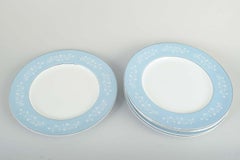 Grindley. Set of six large “Mille Fleurs” dinner plates in earthenware.