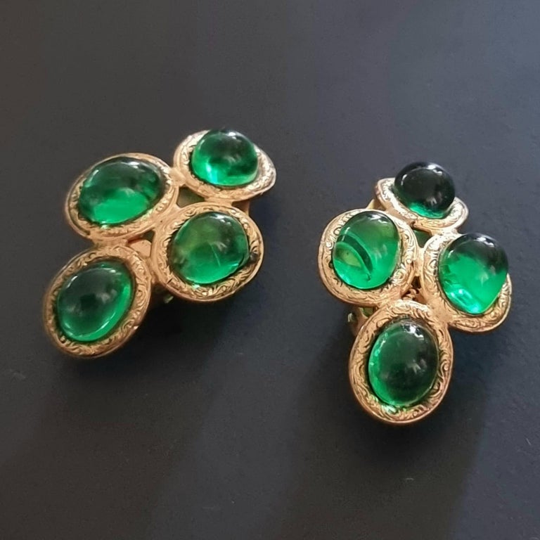 Boucles D'oreilles Clips Anciennes Vintage - Occasion - Fermoir à Clip