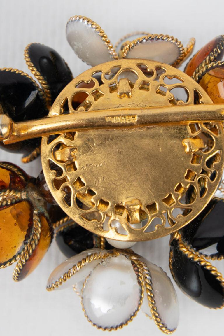 Gripoix Ensemble de bijoux anciens composé d'une broche et de boucles d'oreilles en vente 2