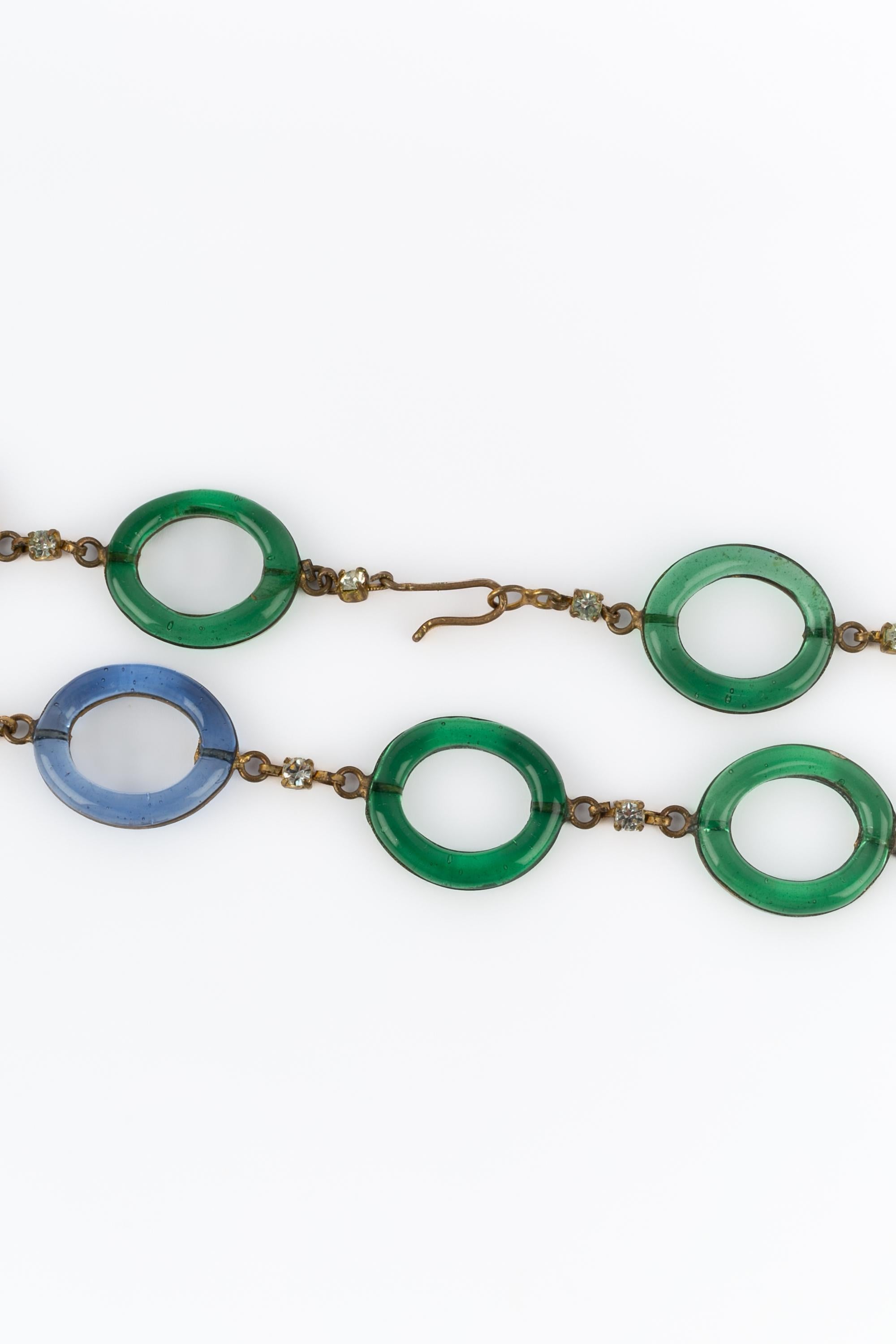 Collier antique Gripoix Unisexe en vente