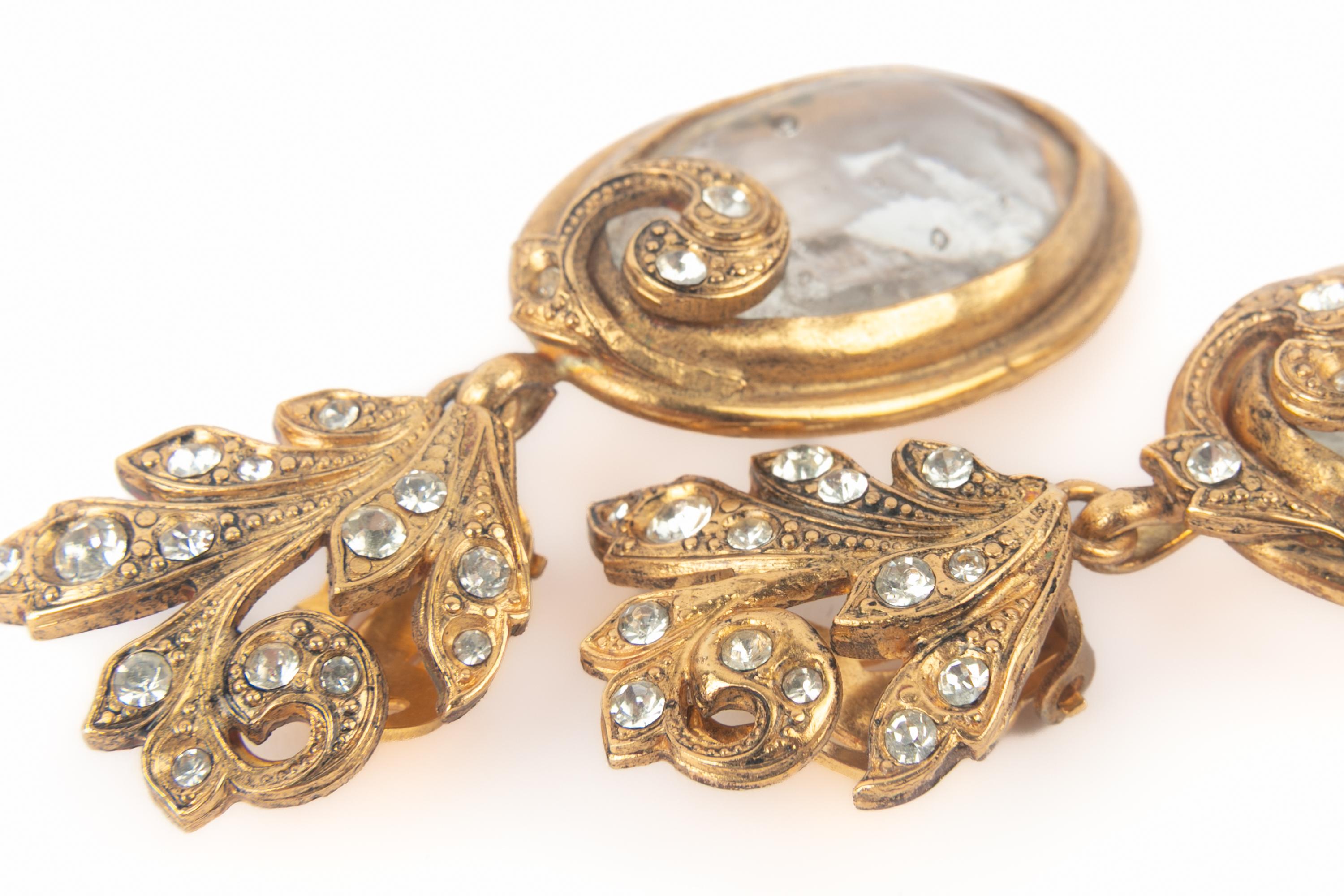 Orecchini Gripoix anni '80 in vendita 2