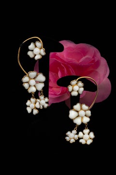 Gripoix earrings 'Ear Cuff' circa 1960-1970