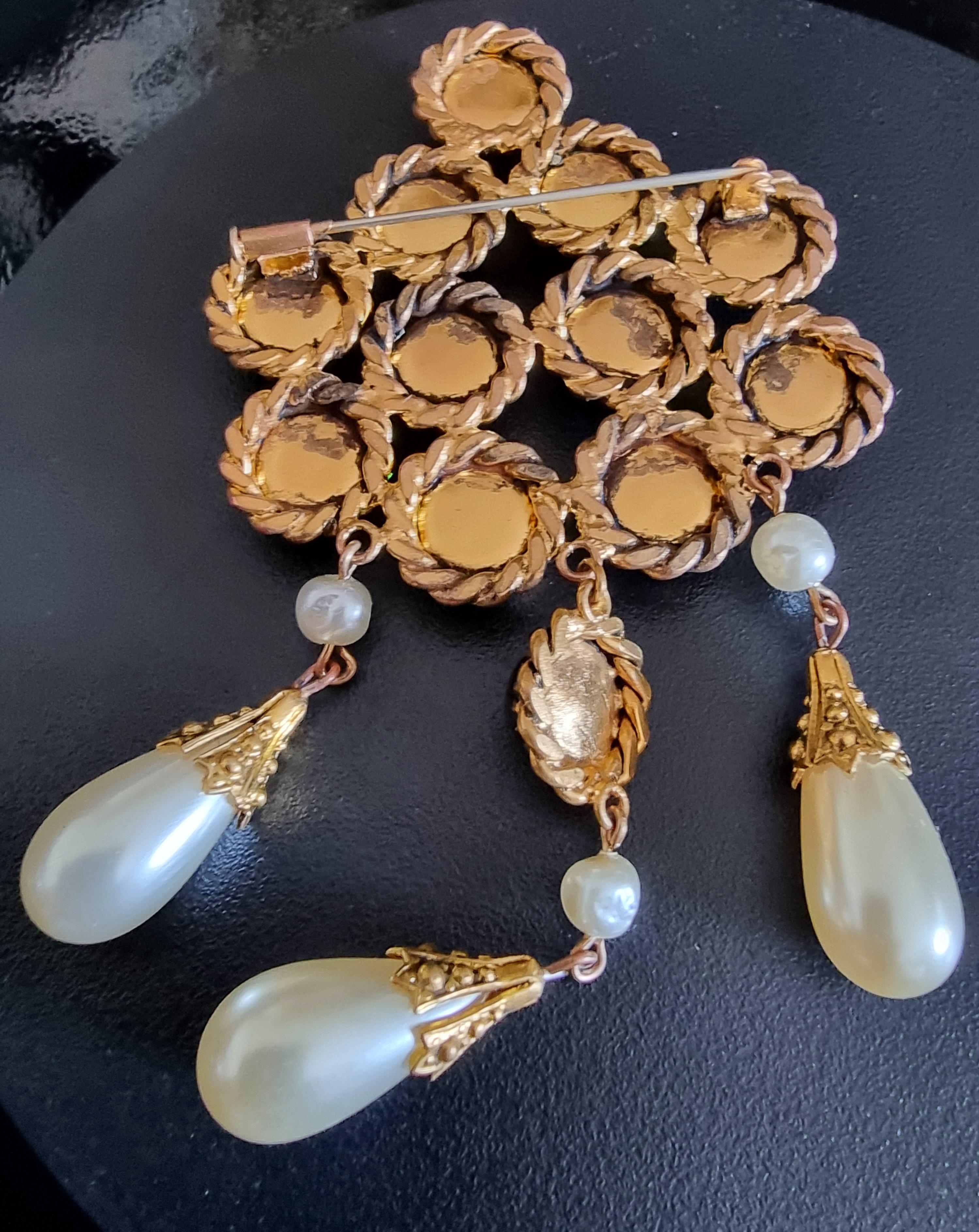 GRIPOIX, magnifique grand modèle BROOCH ancien rare et vintage Pour femmes en vente