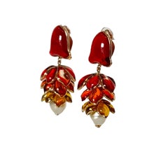 Gripoix Paris Sea Life Méduse Earrings