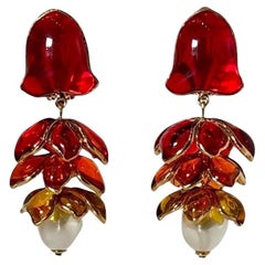 Boucles d'oreilles Méduse Sea Life de Gripoix Paris