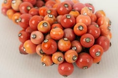 Gripoix Pearls and Rhinestones on a Gilded Metal Brooch