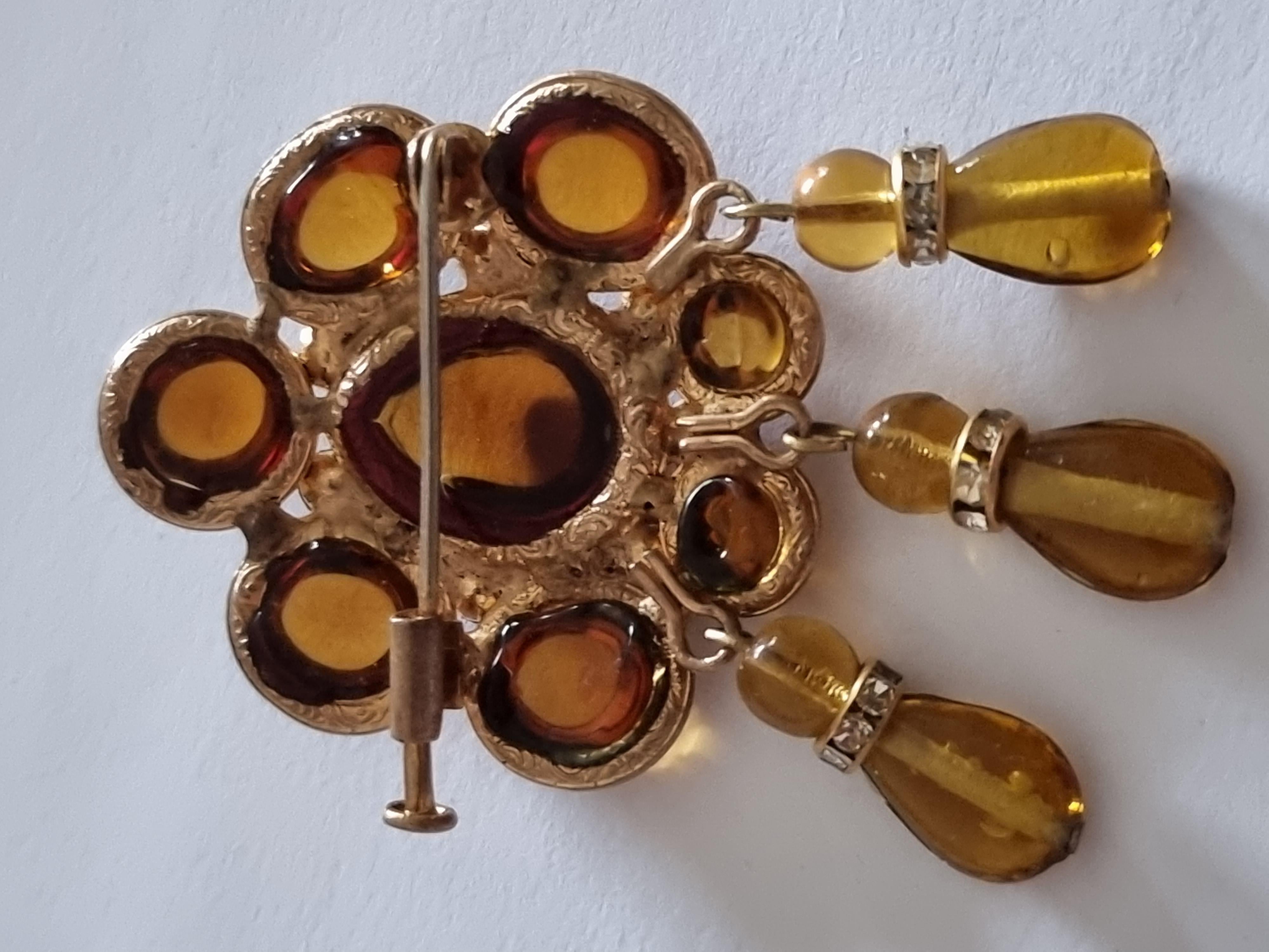 GRIPOIX Robert Goossens, Magnificent old BROOCH, vintage from the 1950s For Sale 7
