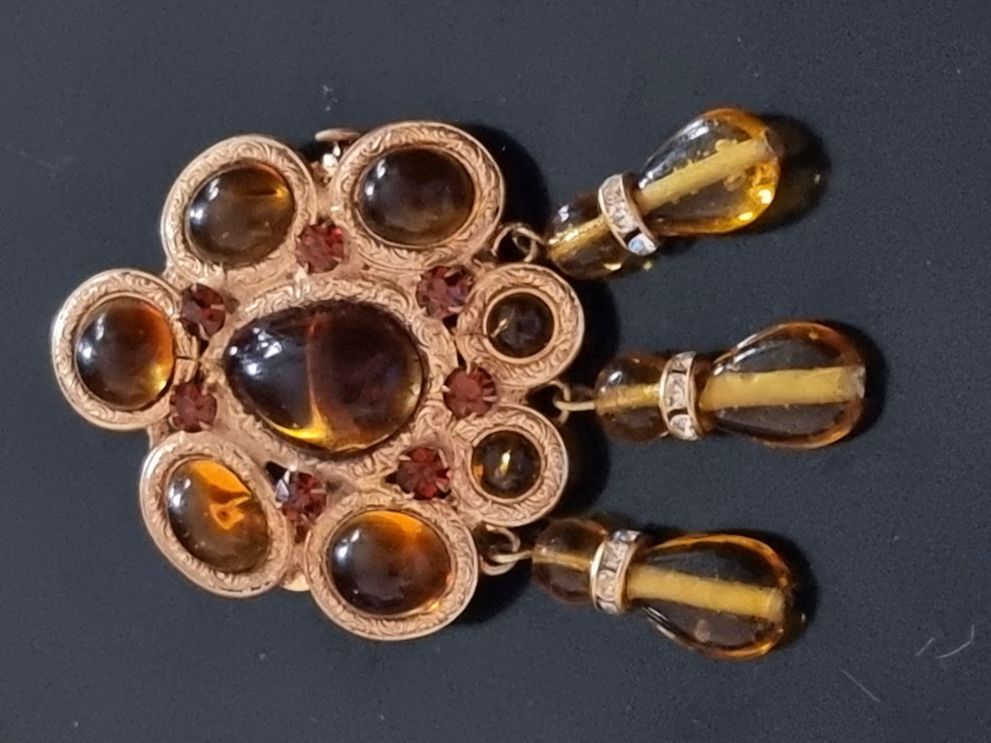 GRIPOIX Robert Goossens, Magnificent old BROOCH, vintage from the 1950s For Sale 1