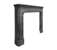 Gris D’Ardenne Marble front fireplace mantle 20th Century