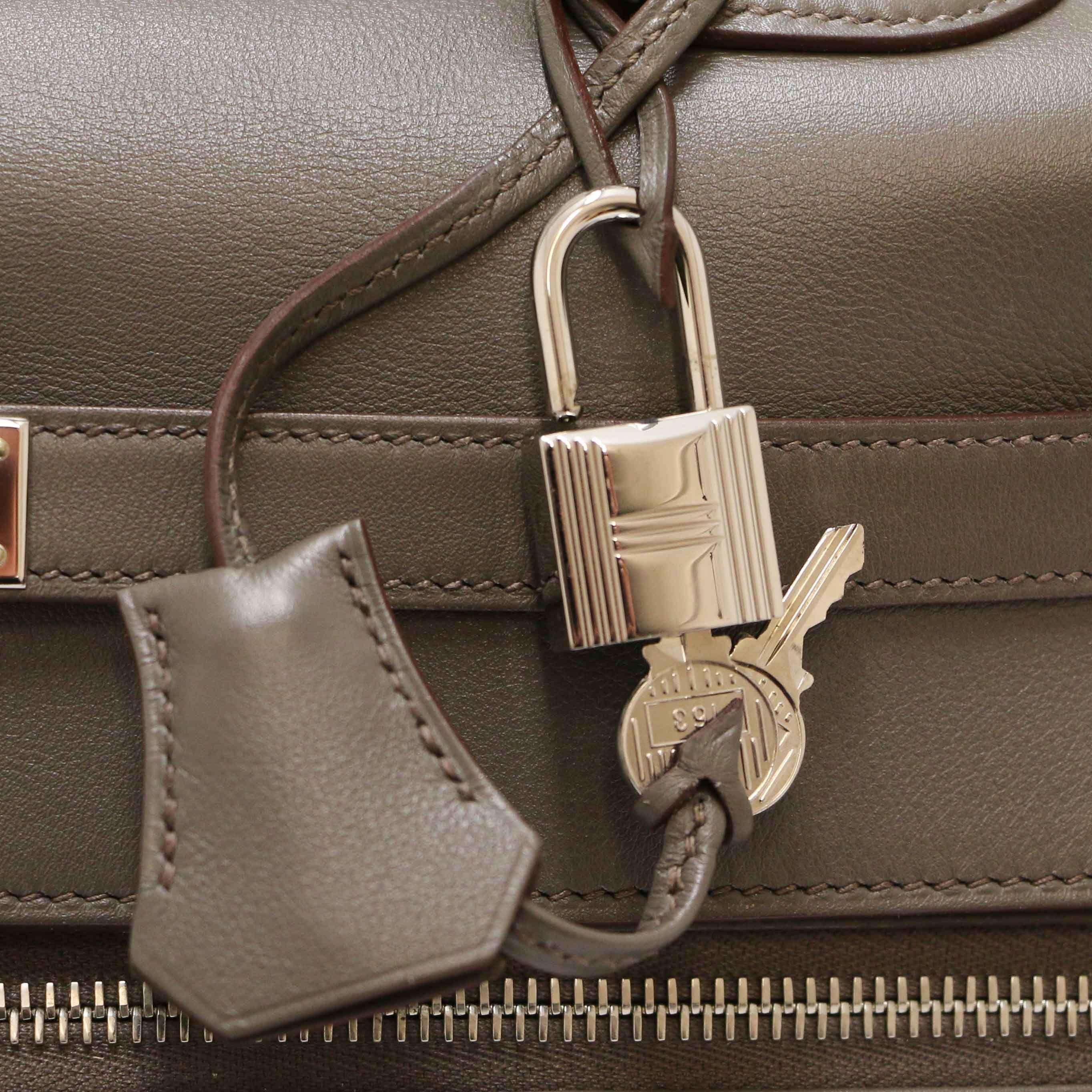 Gris étain HERMES Kelly Lakis 35 with strap 6