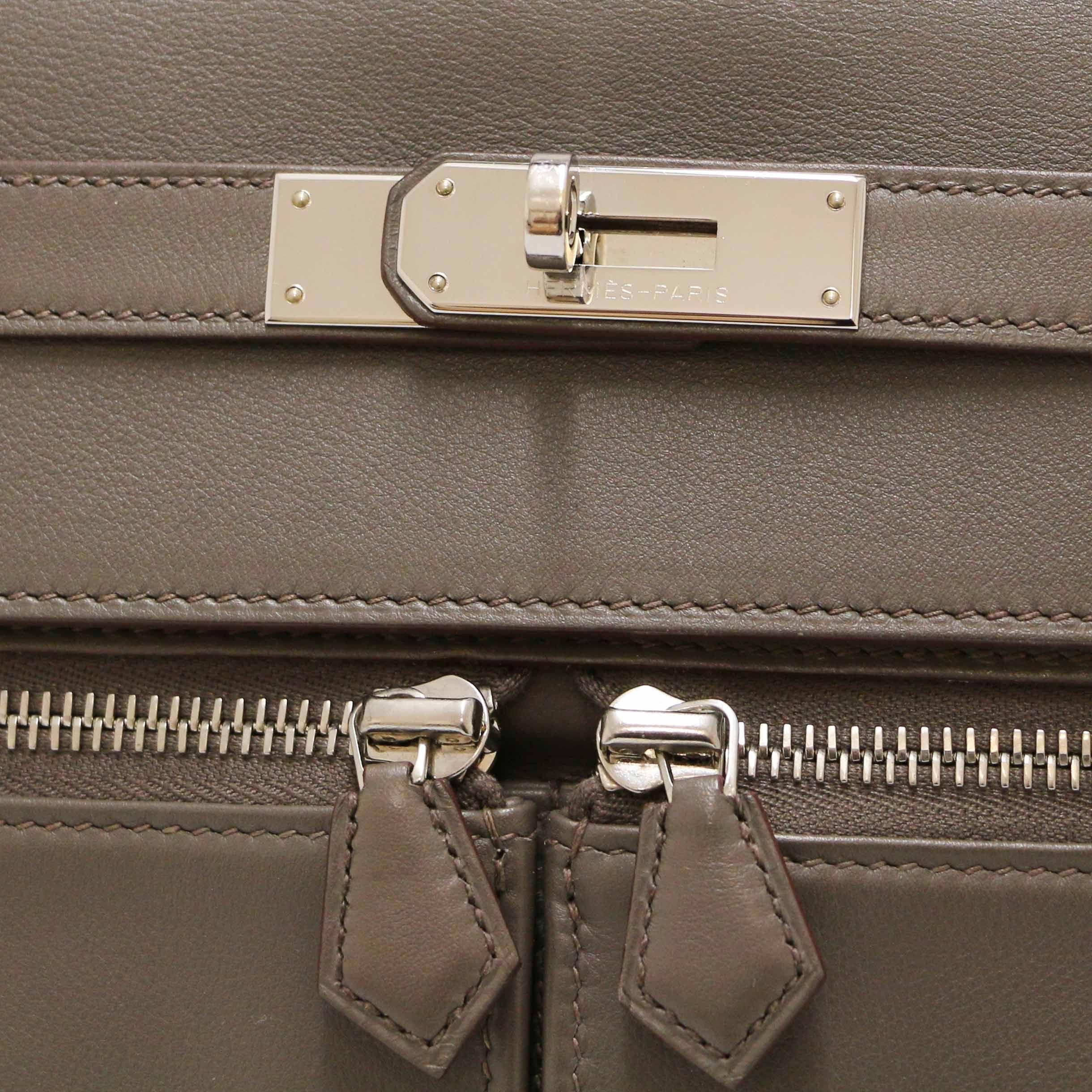 Gris étain HERMES Kelly Lakis 35 with strap 4