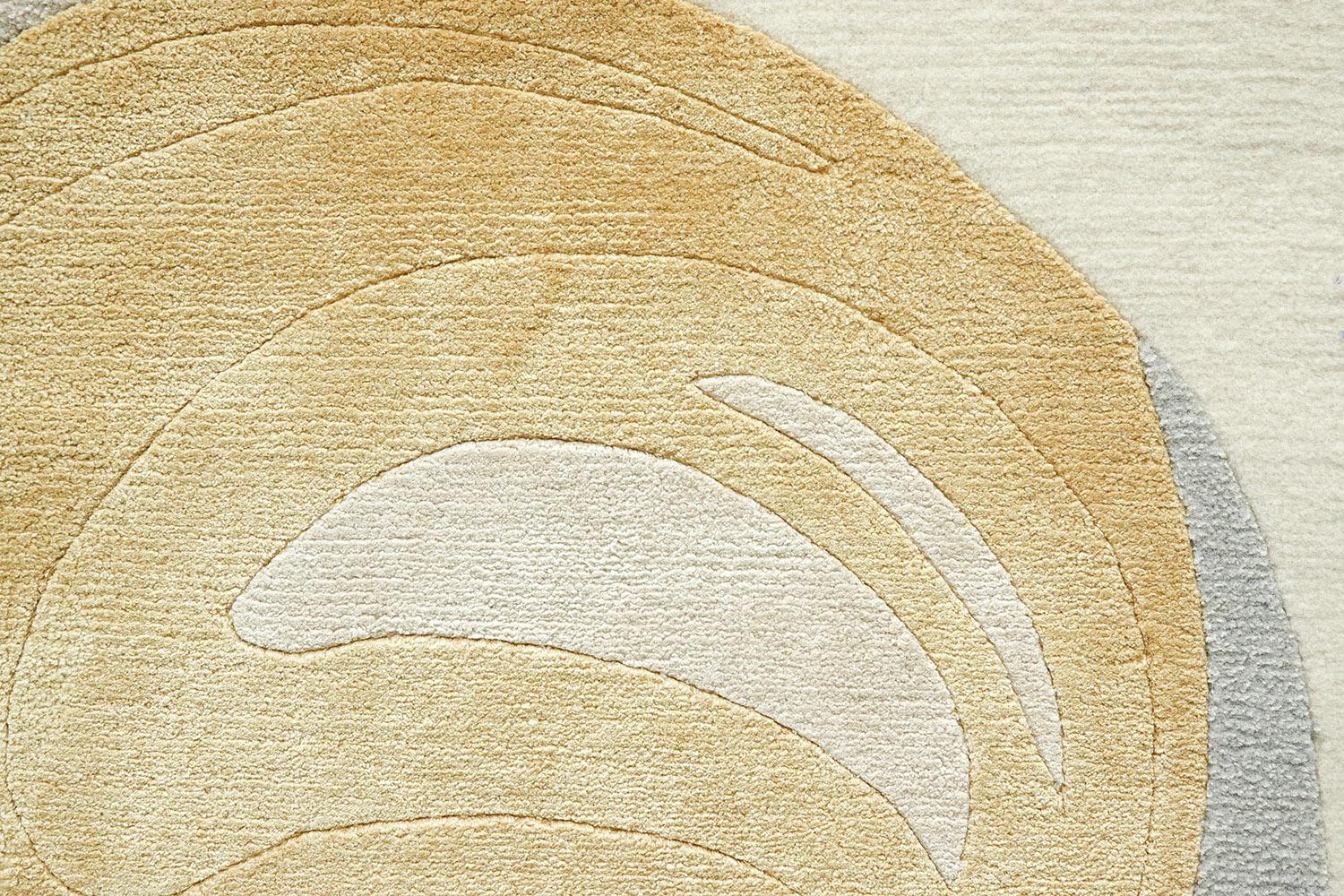 Tapis italien en laine et soie nouée à la main multicolore - Griseida en vente 1