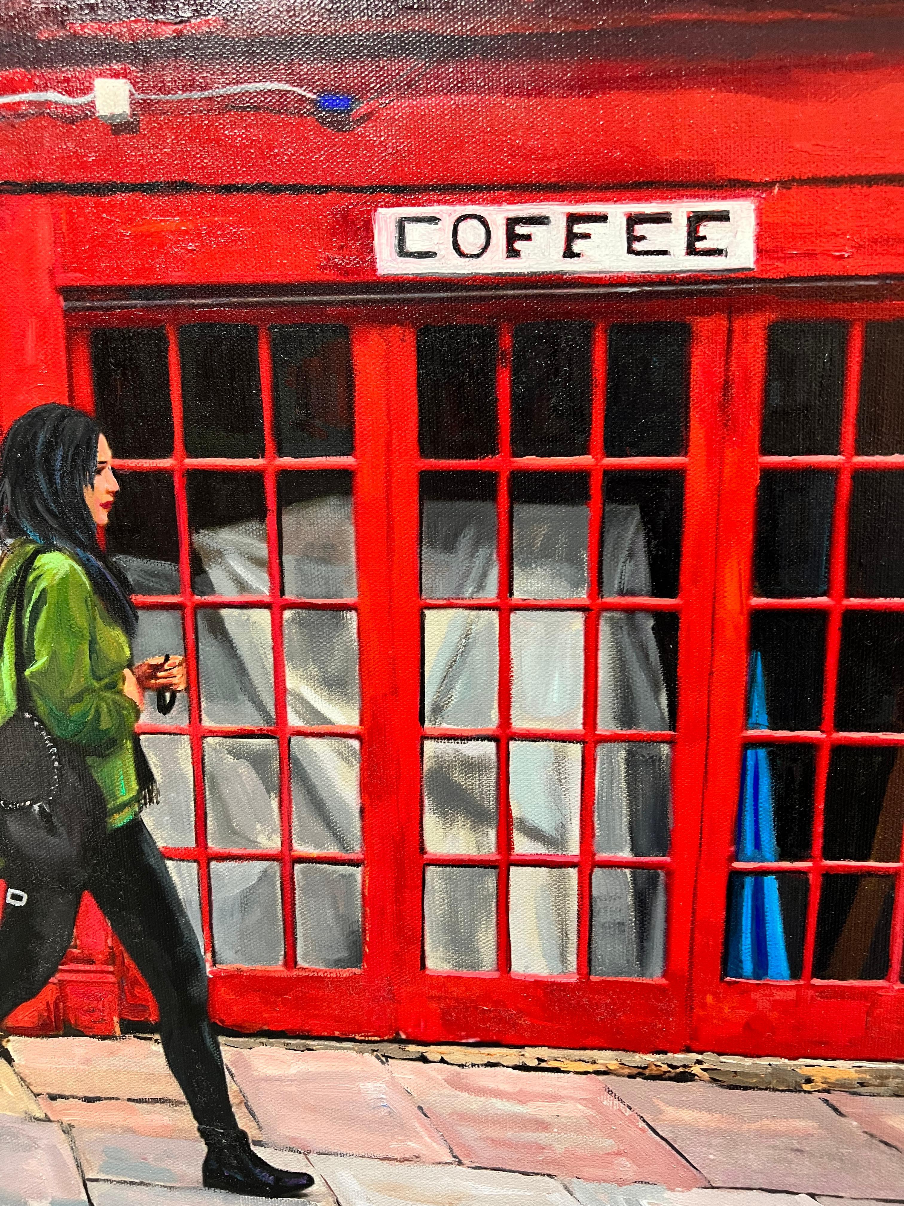 Coffee Run - Painting by Griselda Ferrandez