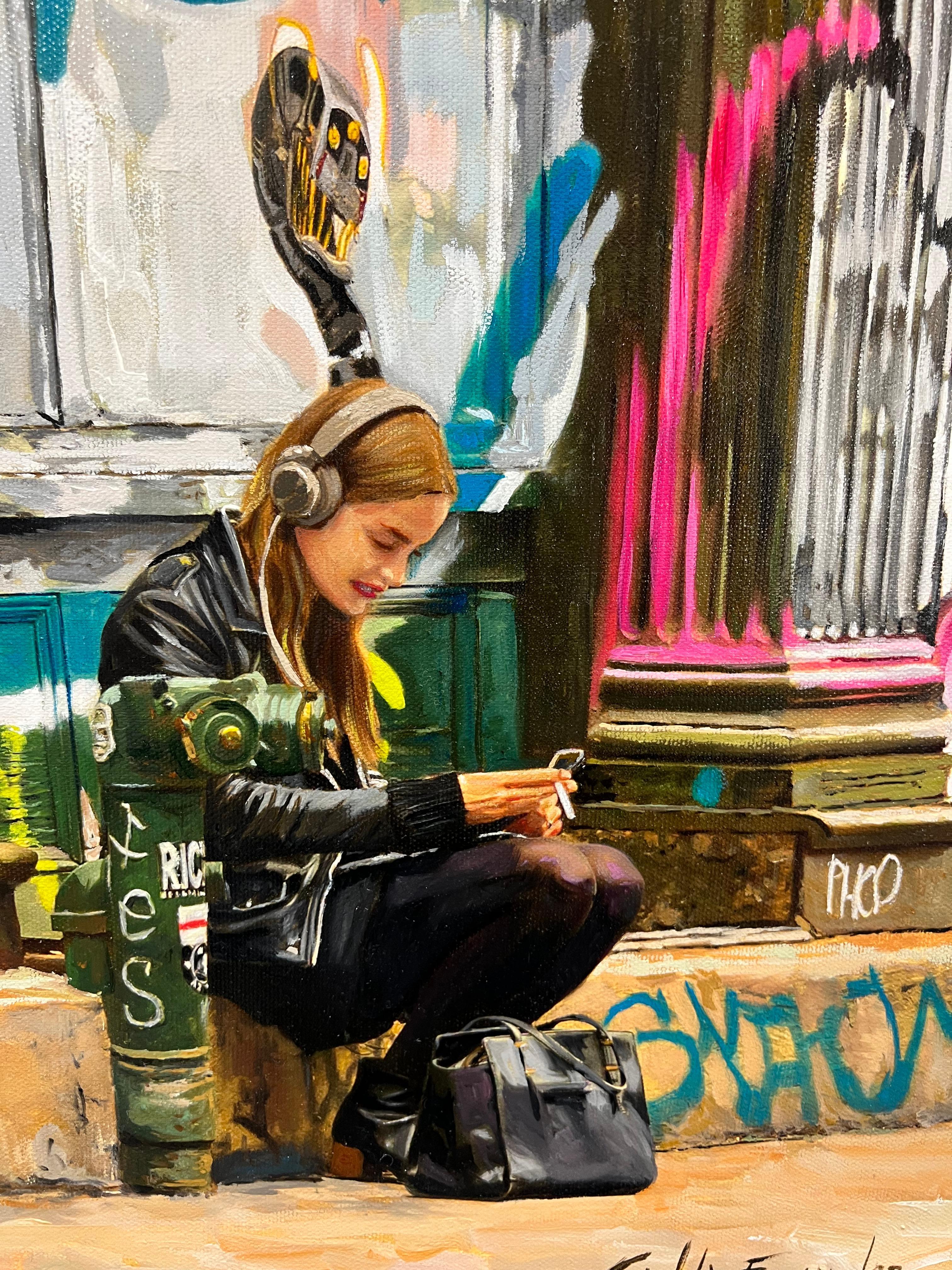 Este artículo está en excelentes condiciones, sólo se muestra en una galería.
Griselda Ferrandez nació en la ciudad de Barcelona, una ciudad cosmopolita y abierta. Desde su balcón podía contemplar el mar y ver pasar los trenes de mercancías que se