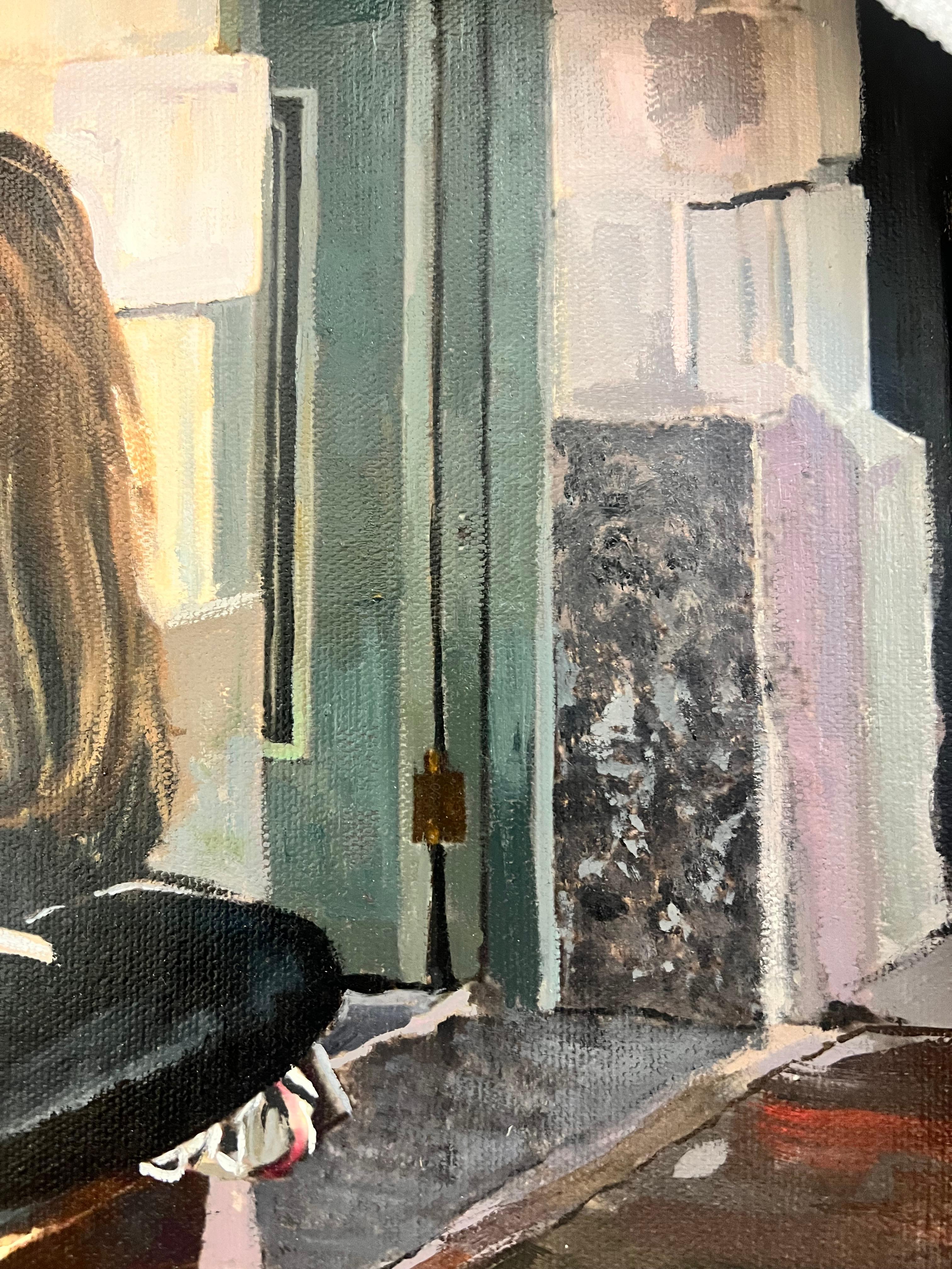 La lettura è il mio primo amore - Painting di Griselda Ferrandez