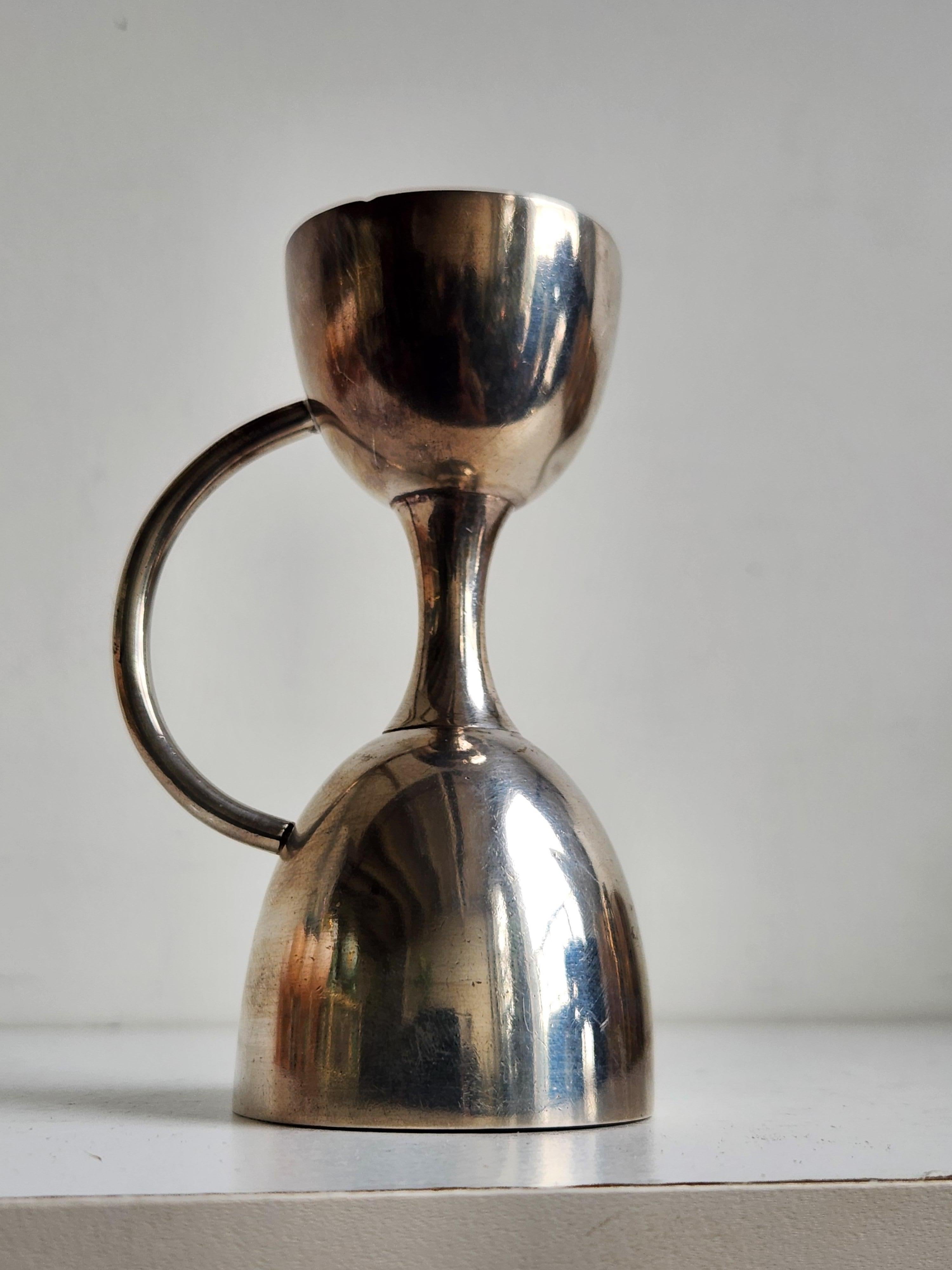 Grish Chunder Dutt Silver double jigger For Sale 4