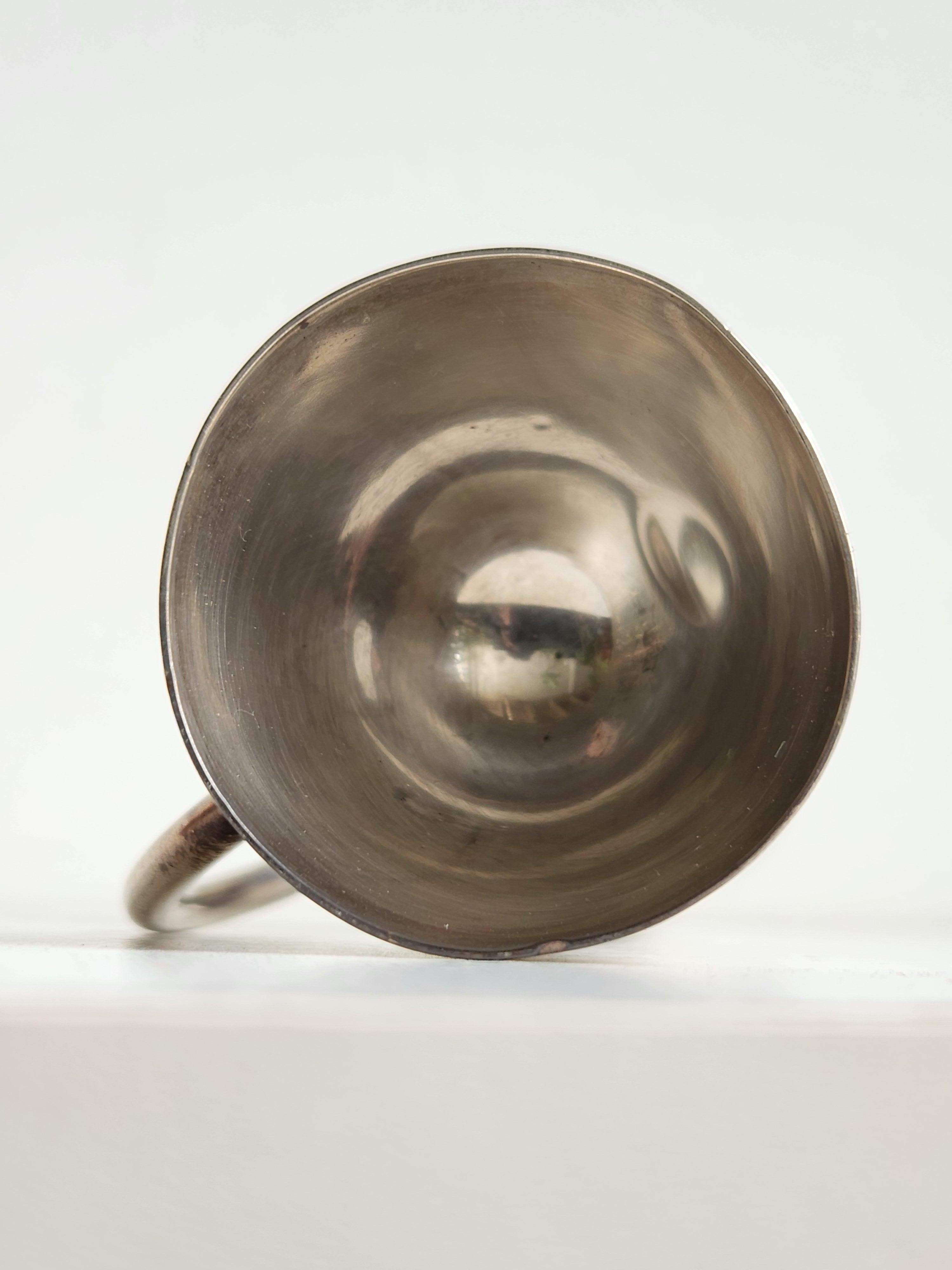 Grish Chunder Dutt Silver double jigger For Sale 2