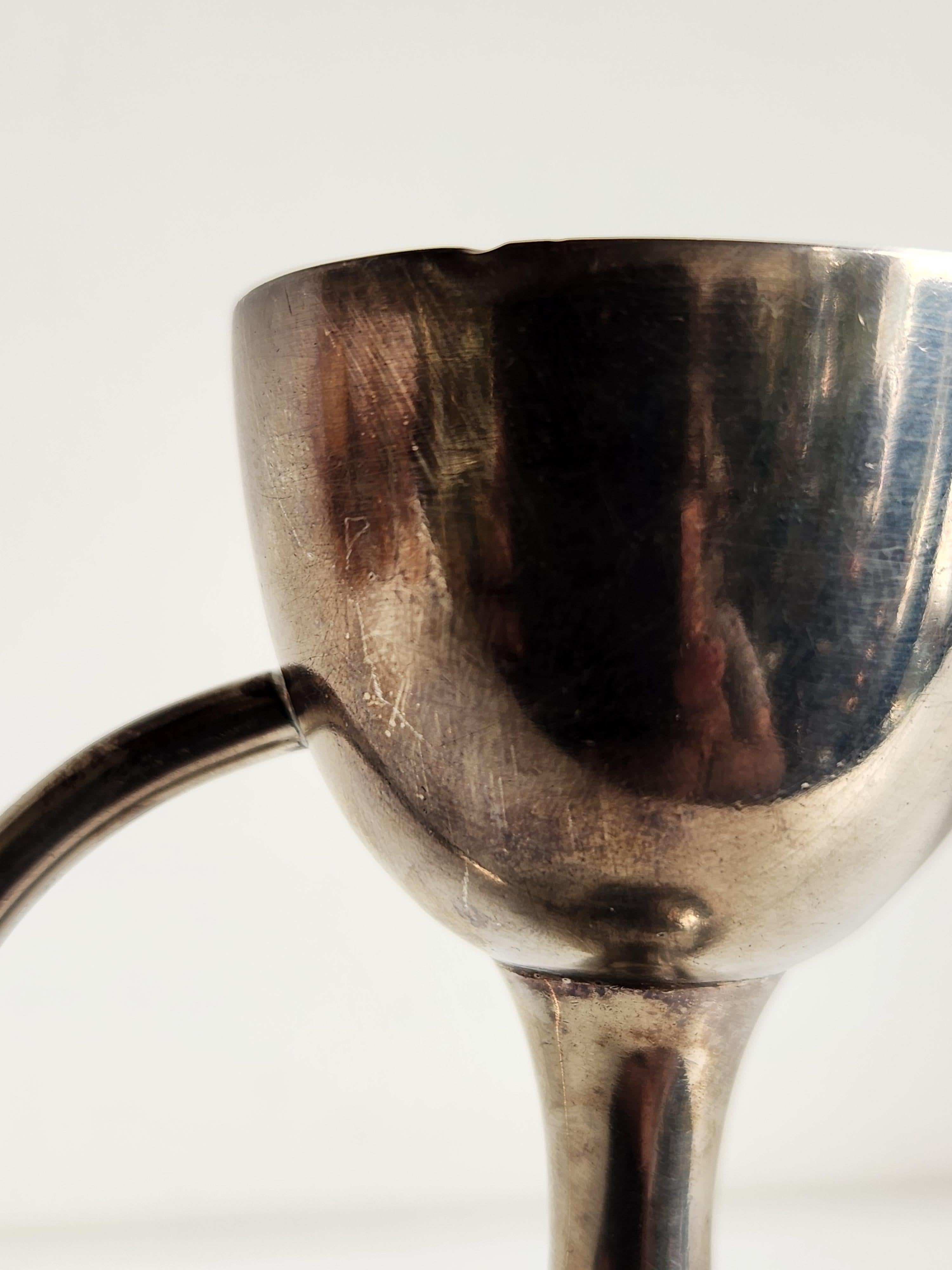 Grish Chunder Dutt Silver double jigger For Sale 3