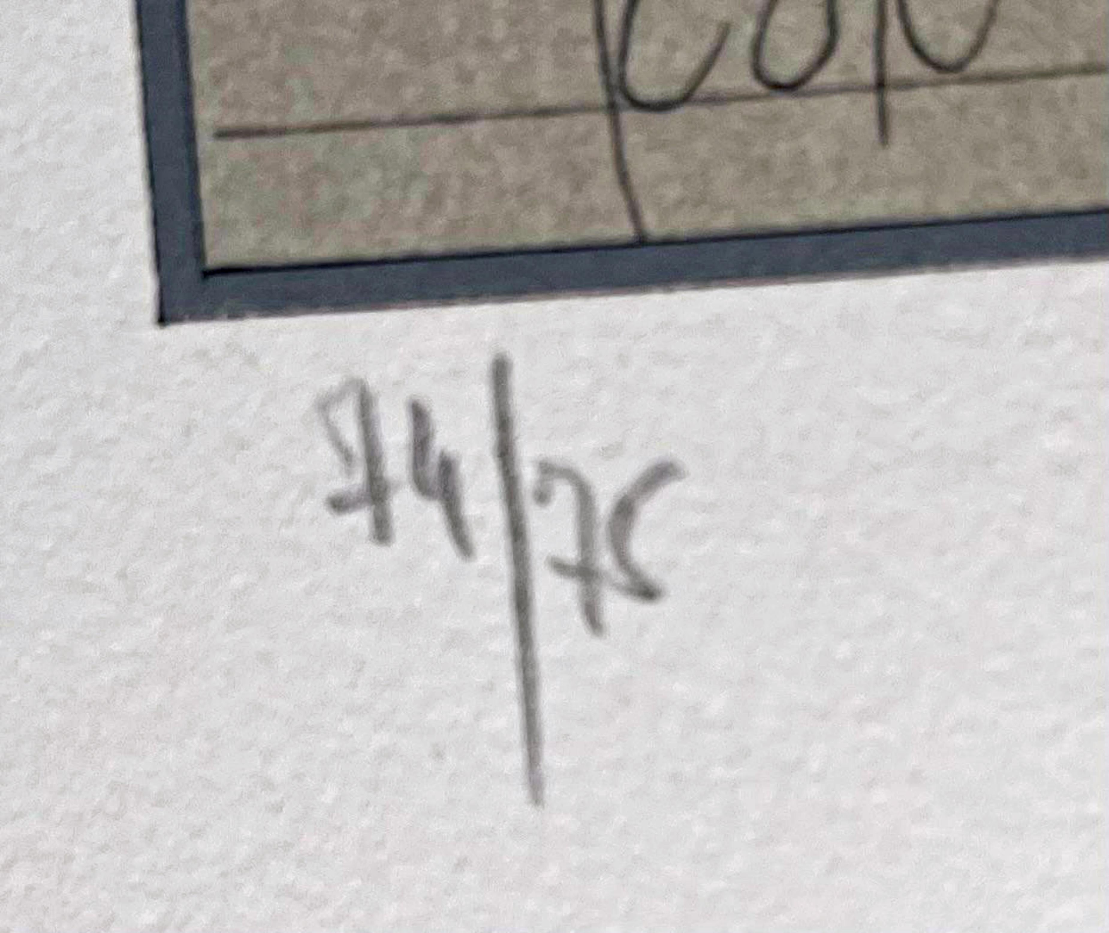 Nota D, serigrafía del famoso artista judío disidente ruso-americano Firmado/N - Print Moderno de Grisha Bruskin