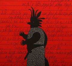 Ptitza, Konzeptuelle Radierung mit Aquatinta von Grisha Bruskin