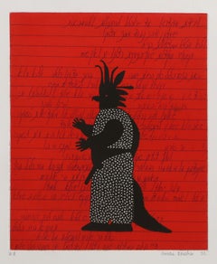 Ptitza, Konzeptuelle Radierung mit Aquatinta von Grisha Bruskin