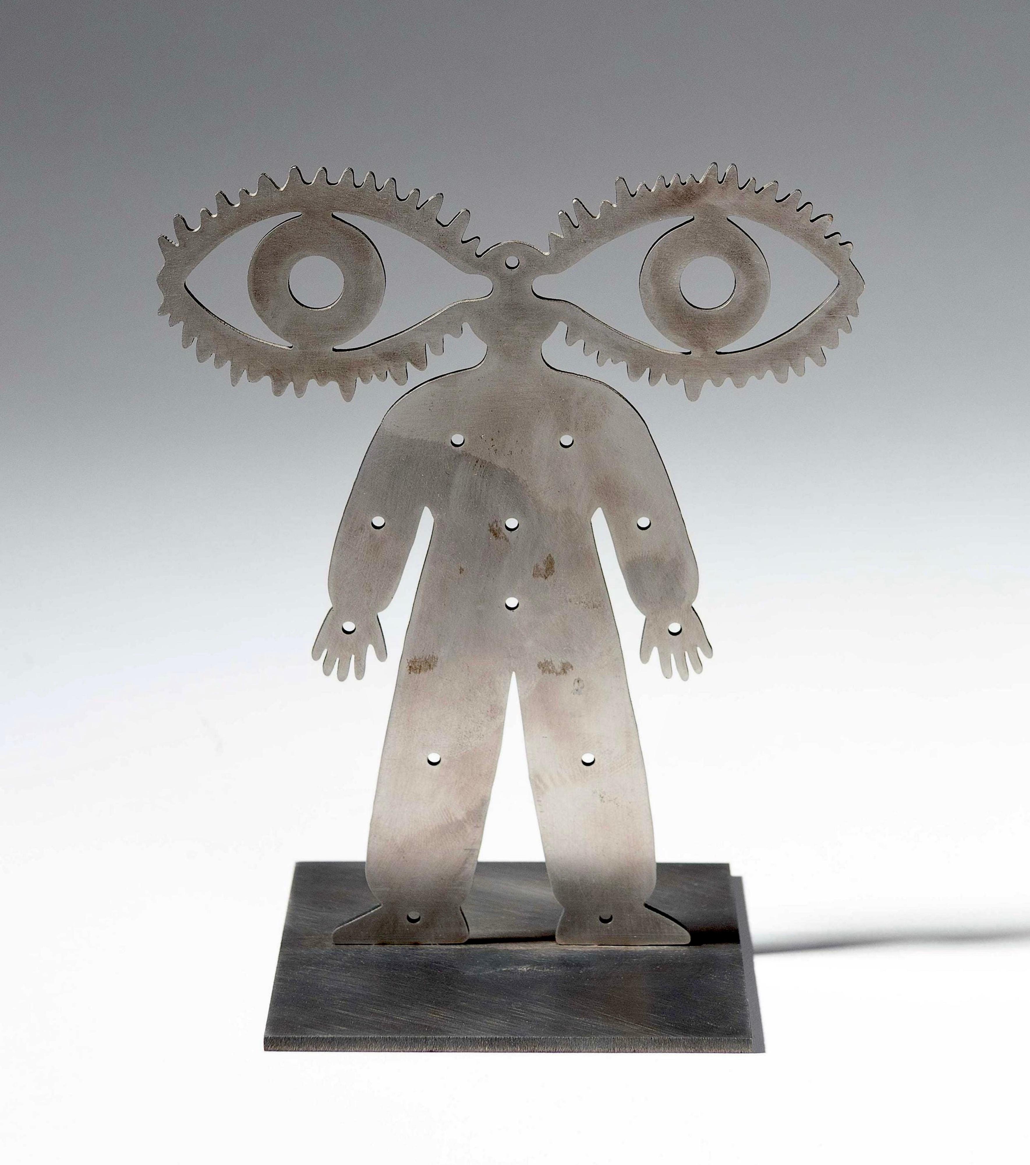 Grischa Bruskin
(Russisch, geb. 1945)
Vision, 1992
Stahl
Handsigniert und beschriftet Grisha Bruskin in Kyrillisch
nummeriert 117/300
Genre: AM Contemporary
Thema: Religiöses
Medium: Stahl



Grisha Bruskin (geboren am 21. Oktober 1945) ist ein